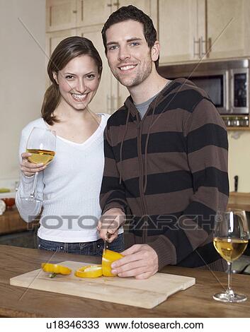 Mid-Adult Couple Cooking View Large Photo Image Stock Image - Mid-Adult Couple Cooking. Fotosearch