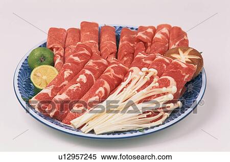 Plate Of Shabu Shabu View Large Photo Image Stock Photography - Plate Of Shabu Shabu. Fotosearch