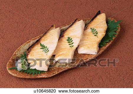 Slices Of Baked Cod View Large Photo Image Stock Image - Slices Of Baked Cod. Fotosearch