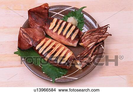 Two Cuttlefishes On Plate View Large Photo Image Picture - Two Cuttlefishes On Plate. Fotosearch