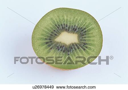 Stock Photo - Half Of Kiwi Fruit. Fotosearch