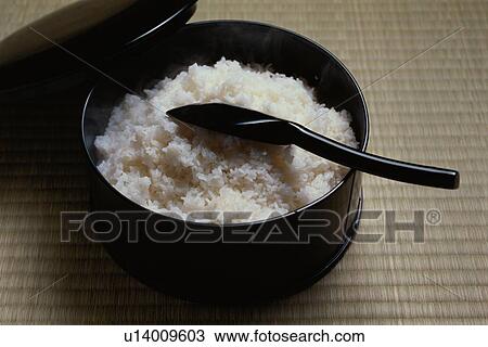 Cooked Rice With Scoop View Large Photo Image Stock Image - Cooked Rice With Scoop. Fotosearch