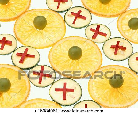 Stock Image - Sliced Oranges And Limes. Fotosearch
