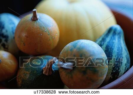 Stock Photo - Stacks Of Pumpkins. Fotosearch