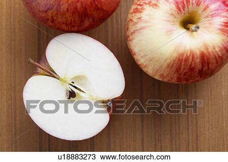 Stock Image - Close-up of red apples. Fotosearch