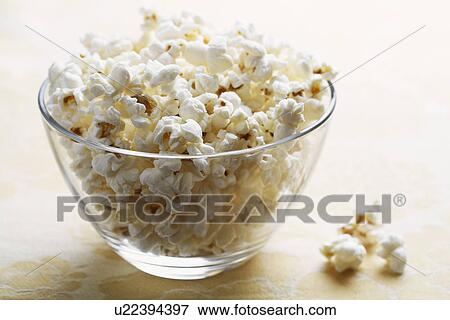 Stock Photo - Bowl of popcorns. Fotosearch