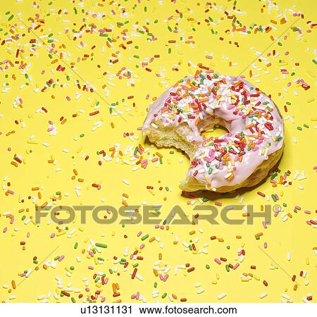 Doughnut with Missing Bite View Large Photo Image Stock Image - Doughnut with Missing Bite. Fotosearch