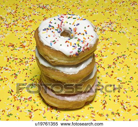 Stack of Doughnuts View Large Photo Image Stock Photography - Stack of Doughnuts. Fotosearch