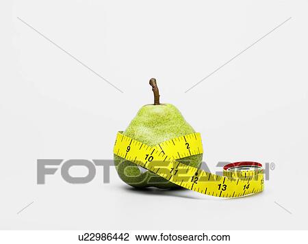 Tape measure around pear View Large Photo Image Stock Image - Tape measure around pear. Fotosearch