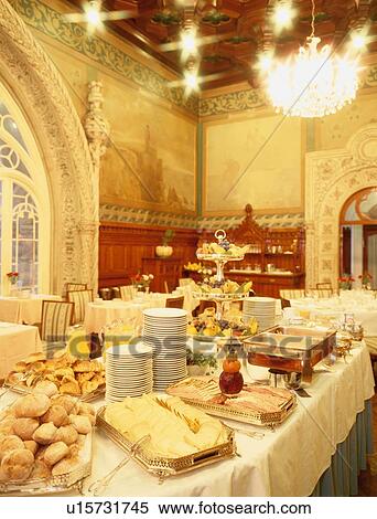Breakfast Buffet Table View Large Photo Image Stock Photography - Breakfast Buffet Table. Fotosearch