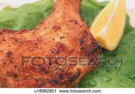 Chicken Thigh And Lemon View Large Photo Image Stock Image - Chicken Thigh And Lemon. Fotosearch