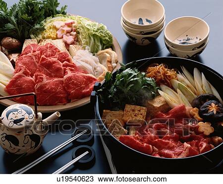 Stock Image - Japanese Sukiyaki. Fotosearch