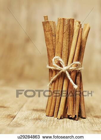 Stock Image - Bundle of Cinnamon Sticks. Fotosearch