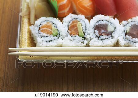 Close-up of sushi View Large Photo Image Stock Image - Close-up of sushi. Fotosearch
