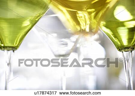 Stock Photo - Close-up of cocktail glasses. Fotosearch