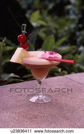 Cocktail With Straws View Large Photo Image Stock Image - Cocktail With Straws. Fotosearch
