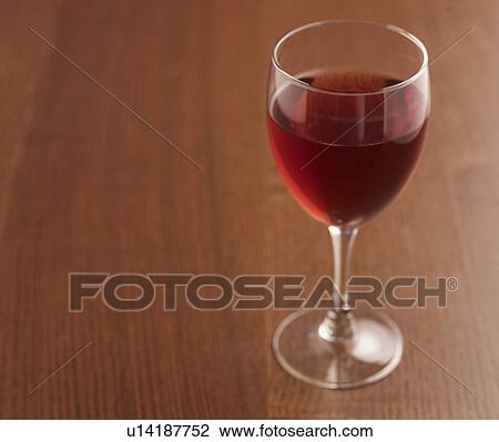 Stock Image - Glass of Red Wine. Fotosearch