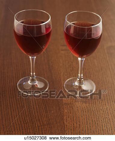 Two Glasses of Red Wine View Large Photo Image Stock Photo - Two Glasses of Red Wine. Fotosearch