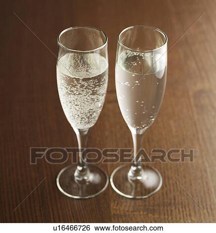 Two Glasses of Sparkling Wine View Large Photo Image Stock Photograph - Two Glasses of Sparkling Wine. Fotosearch