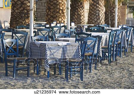 Picture - Beach, Blue, Chair, Checked, Day. Fotosearch