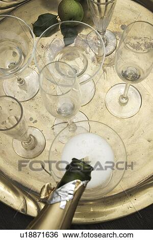 Stock Photograph - Bottle, Close-Up, Celebration, Arrangement. Fotosearch