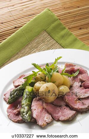 Stock Photo - Cooked, Food, Eatable, Dish, Asparagus. Fotosearch