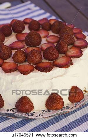 Stock Image - Indoors, Strawberries. Fotosearch