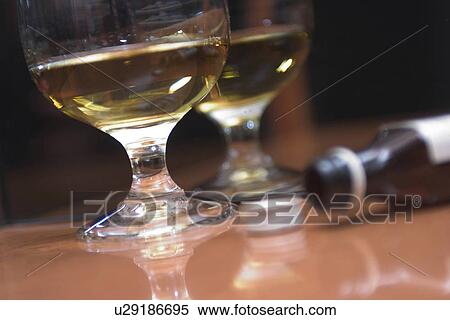 wine, bottle, reflective, cold, pale yellow View Large Photo Image Stock Photography - wine, bottle, reflective, cold, pale yellow. Fotosearch