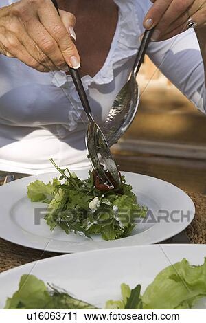 Stock Image - Chopped, Close-Up, Food, Green Vegetables, Eating. Fotosearch