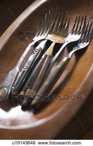 Stock Photo - Clean, Design, Display, Food And Drink, Forks. Fotosearch