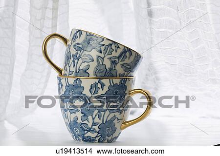 Picture - Close-Up, Crockery, Cup, Curtain, Design. Fotosearch