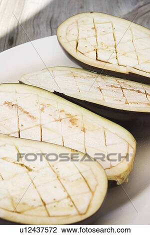 Stock Image - Brinjal, Design, Comestible, Close-Up, Arrangement. Fotosearch