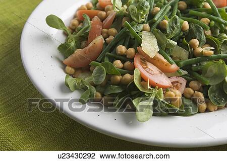 Stock Image - Chick-Pea, Close-Up, Curve, Indoors. Fotosearch