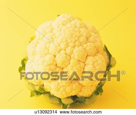 One Cauliflower, High Angle View View Large Photo Image Picture - One Cauliflower, High Angle View. Fotosearch