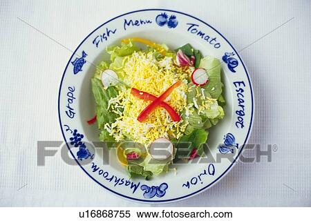 Caesar salad on plate, high angle view View Large Photo Image Stock Photography - Caesar salad on plate, high angle view. Fotosearch