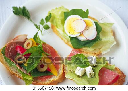 Mixed salad on baguette, Differential Focus View Large Photo Image Stock Photo - Mixed salad on baguette, Differential Focus. Fotosearch