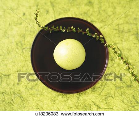 Manjyu on plate with flower, high angle view, Differential Focus View Large Photo Image Stock Image - Manjyu on plate with flower, high angle view, Differential Focus. Fotosearch