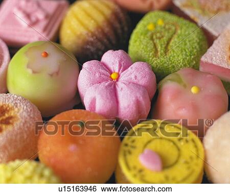 Several types of shi, Japanese sweets, high angle view, Differential Focus, Full Frame View Large Photo Image Stock Photograph - Several types of shi, Japanese sweets, high angle view, Differential Focus, Full Frame. Fotosearch
