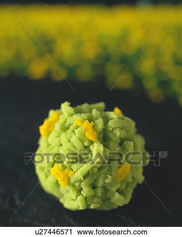 Stock Image - shi called Kinton, Japanese Sweet, Differential Focus. Fotosearch