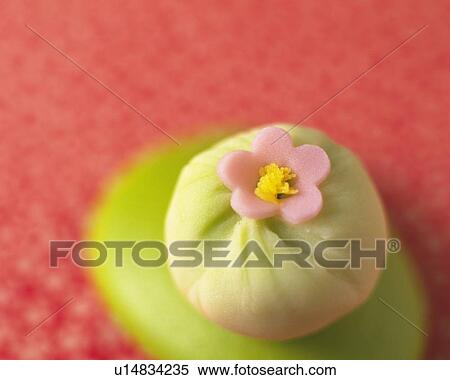 Stock Photography - shi, Japanese sweet, high angle view, Differential Focus. Fotosearch