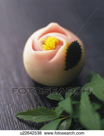 shi, Japanese sweet with leaves, high angle view, Differential Focus View Large Photo Image Stock Photo - shi, Japanese sweet with leaves, high angle view, Differential Focus. Fotosearch