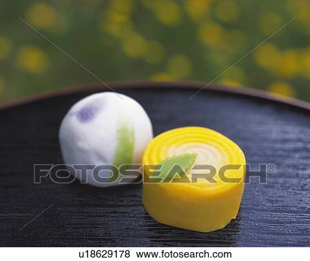 shi, Japanese sweets on tray, flower visible in background, Differential Focus View Large Photo Image Stock Photo - shi, Japanese sweets on tray, flower visible in background, Differential Focus. Fotosearch
