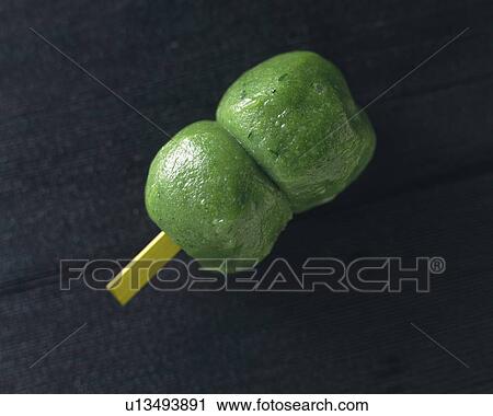 Stock Image - Sweet rice dumpling, high angle view, Close Up. Fotosearch