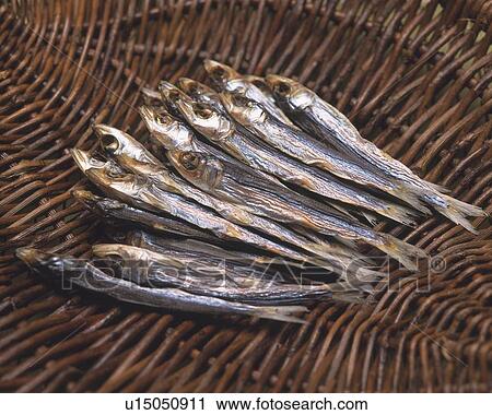 Closed Up Image of Several Pieces of Little Dried Fish on a Wooden Surface, High Angle View View Large Photo Image Stock Image - Closed Up Image of Several Pieces of Little Dried Fish on a Wooden Surface, High Angle View. Fotosearch