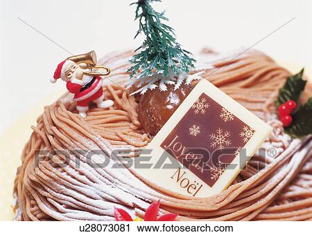 Tart with chestnut cream decorated for Christmas View Large Photo Image Stock Image - Tart with chestnut cream decorated for Christmas. Fotosearch