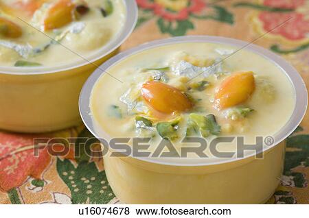 Stock Photo - Close-up of sweet food in two cups. Fotosearch