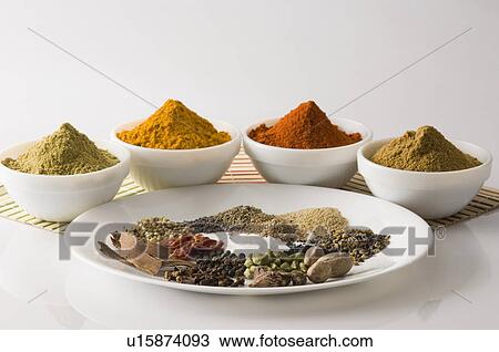 Close-up of spices in bowl View Large Photo Image Stock Image - Close-up of spices in bowl. Fotosearch