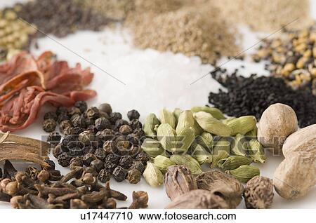 Stock Image - Close-up of spices. Fotosearch