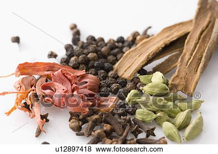 Close-up of spices View Large Photo Image Stock Photo - Close-up of spices. Fotosearch