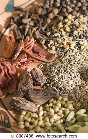 Stock Photograph - Close-up of spices. Fotosearch